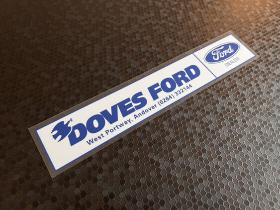 Doves Ford - Andover - Ford - Dealer Sticker