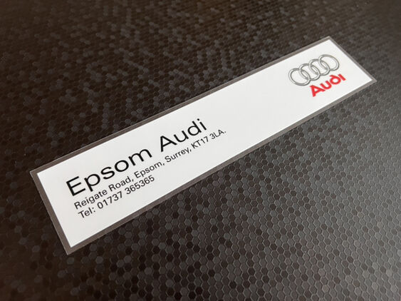 Epsom Audi - Surrey - Dealer Sticker
