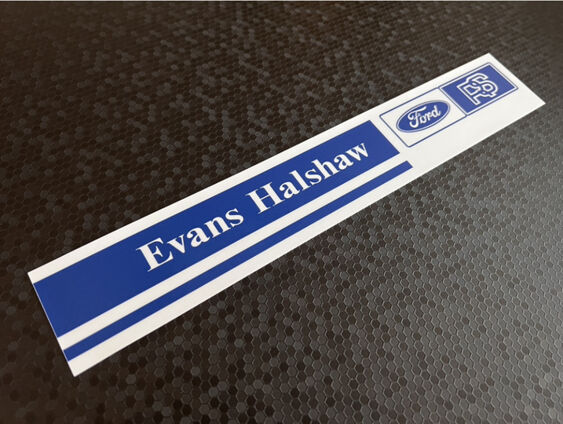 Evans Halshaw - Ford - Dealer Sticker