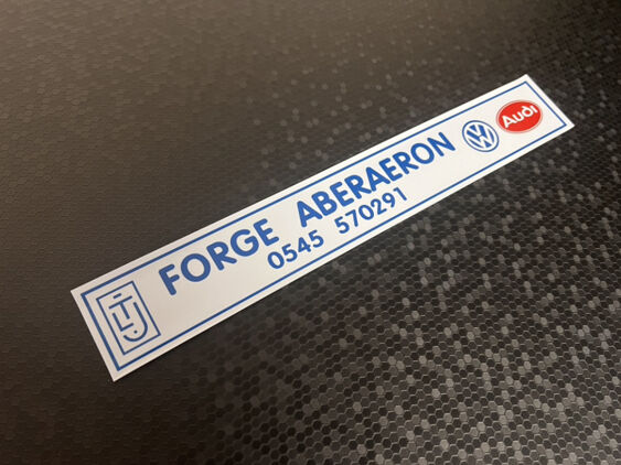 Forge - Aberaeron - VW Audi - Dealer Sticker
