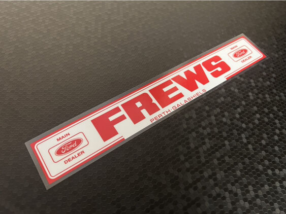Frews - Perth Galashiels - Ford - Dealer Sticker