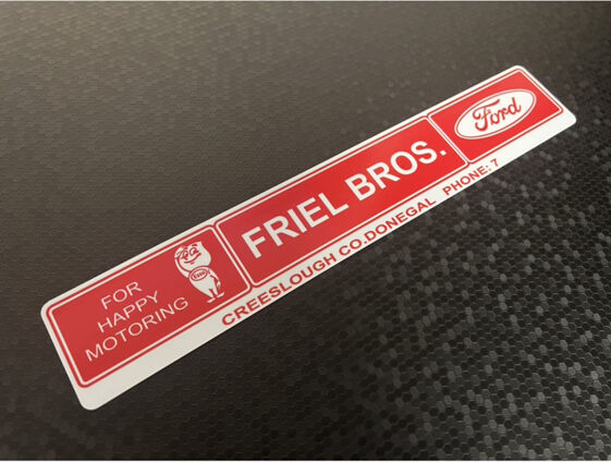 Friel Bros - County Donegal - Ford - Dealer Sticker