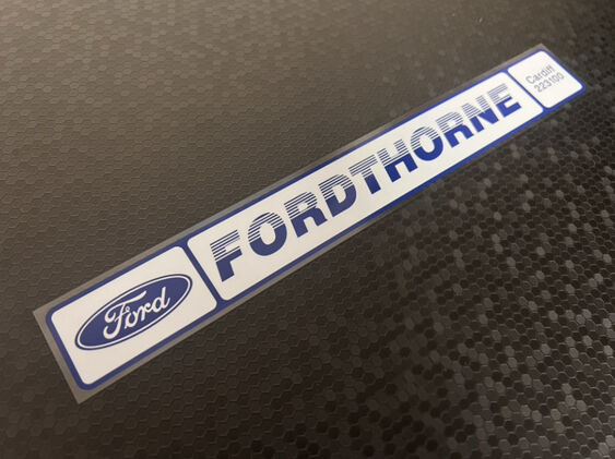 Fordthorne - Cardiff - Ford - Dealer Sticker