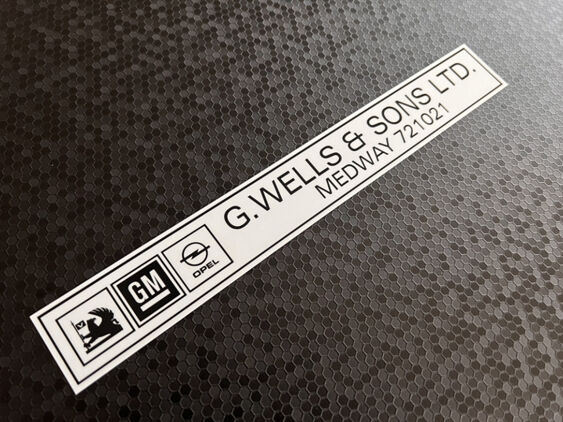 G Wells & Sons - Medway - Vauxhall Opel - Dealer Sticker