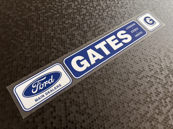 Gates - London Essex Herts - Ford - Dealer Sticker - V2