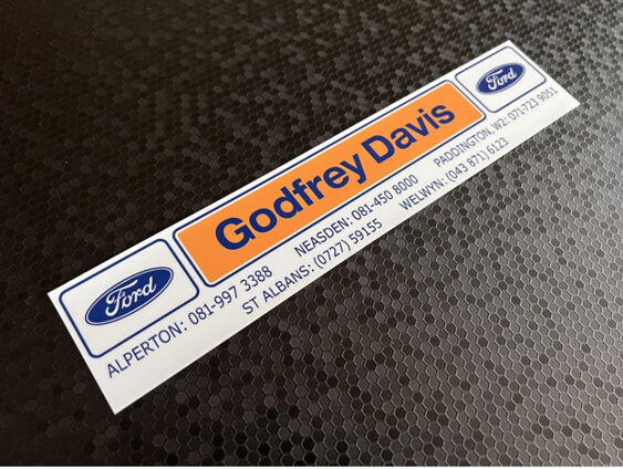 Godfrey Davis - St Albans - Ford - Dealer Sticker