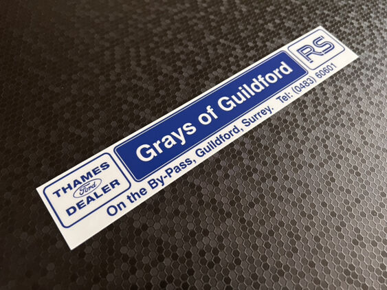 Grays of Guildford - Ford - Dealer Sticker