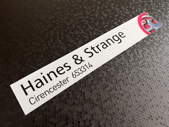 Haines & Strange - Cirencester - Vauxhall - Dealer Sticker