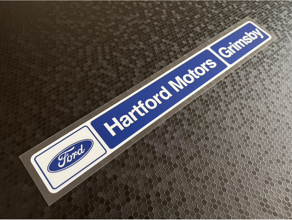 Hartford Motors Grimsby Ford Dealer Sticker