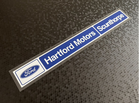Hartford Motors - Scunthorpe - Ford - Dealer Sticker