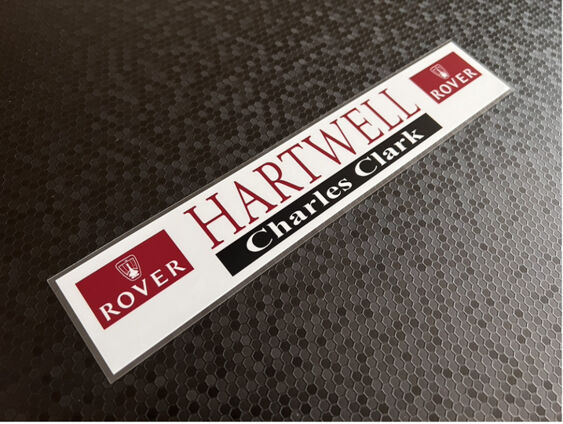 Hartwell Charles Clark - Rover - Dealer Sticker