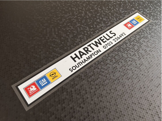 Hartwells - Southampton - Vauxhall Opel - Dealer Sticker