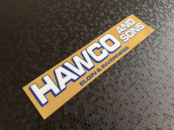 Hawco and Sons - Elgin & Inverness - Dealer Sticker