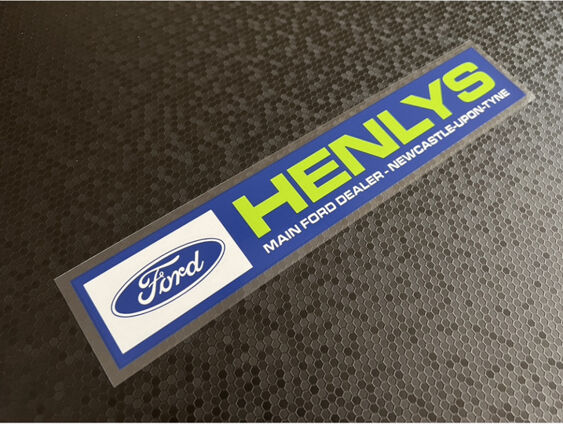 Henlys - Newcastle upon Tyne - Ford - Dealer Sticker