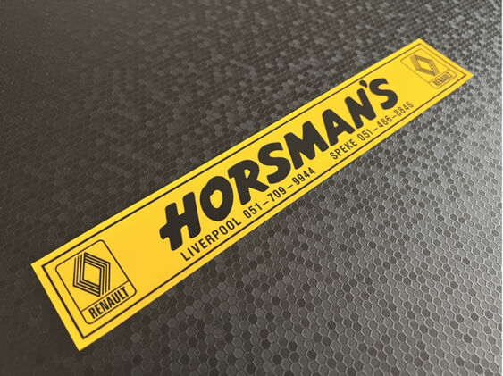 Horsmans - Liverpool - Renault - Dealer Sticker