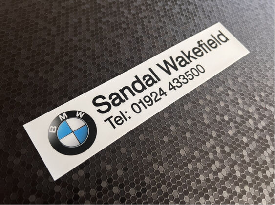 Sandal Wakefield - BMW - Dealer Sticker