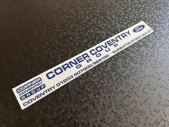 Corner Group - Coventry - Ford - Dealer Sticker