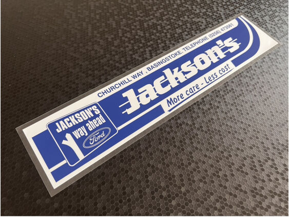 Jacksons - Basingstoke - Ford - Dealer Sticker