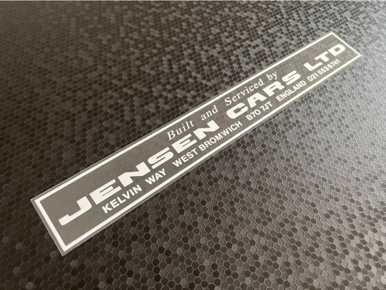 Jensen Cars Ltd - West Bromwich - Dealer Sticker