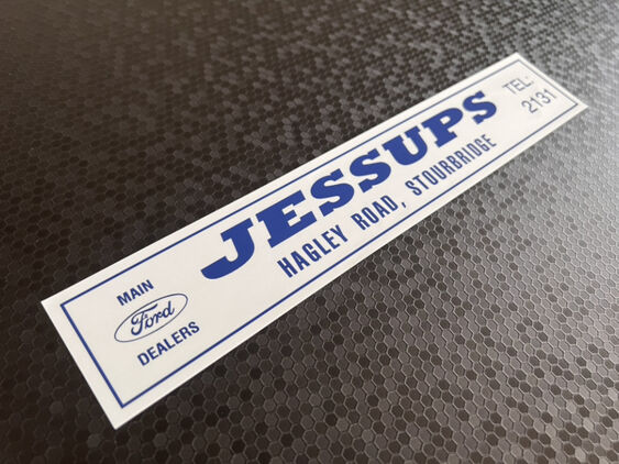 Jessups - Stourbridge - Ford - Dealer Sticker