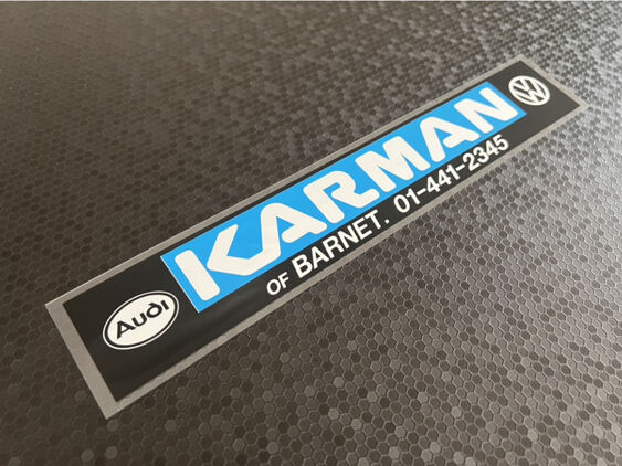 Karman of Barnet - VW Audi - Dealer Sticker