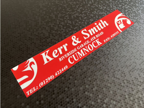 Kerr & Smith - Cumnock - Vauxhall - Dealer Sticker