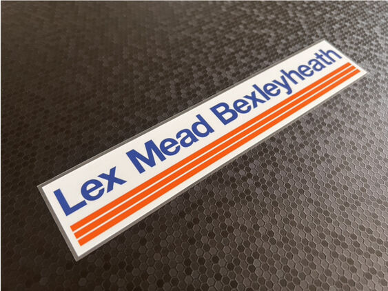 Lex Mead - Bexleyheath Kent - Dealer Sticker