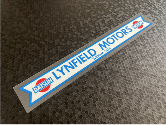 Lynfield Motors - Witham Essex - Datsun - Dealer Sticker