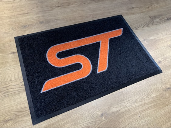 ST Workshop / Garage Mat - Black with Orange ST Logo *Limited Edition*