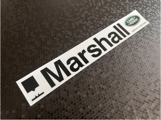 Marshall Land Rover - Dealer Sticker
