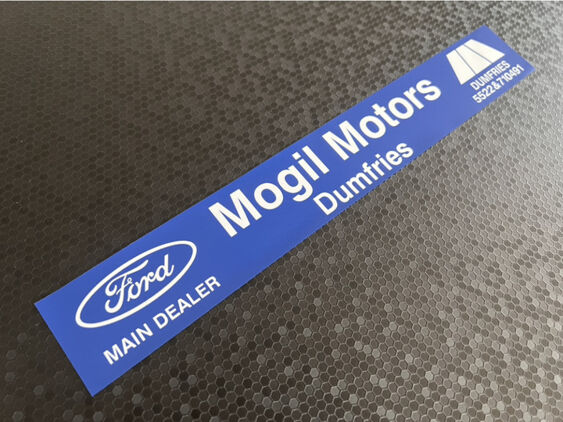 Mogil Motors - Dumfries - Ford - Dealer Sticker