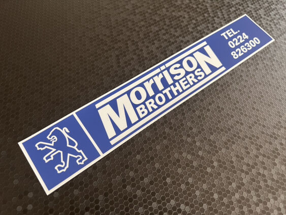 Morrison Brothers - Peugeot - Dealer Sticker