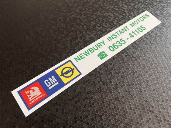 Newbury Instant Motors - Vauxhall Opel - Dealer Sticker