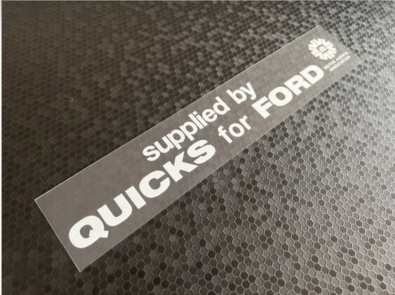 Quicks for Ford - Dealer Sticker