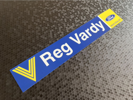 Reg Vardy - Ford - Dealer Sticker