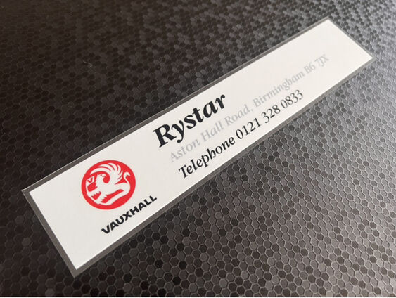 Rystar Birmingham - Vauxhall - Dealer Sticker