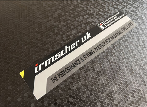 Steve Thompson Cars - Walsall - Irmscher UK - Dealer Sticker