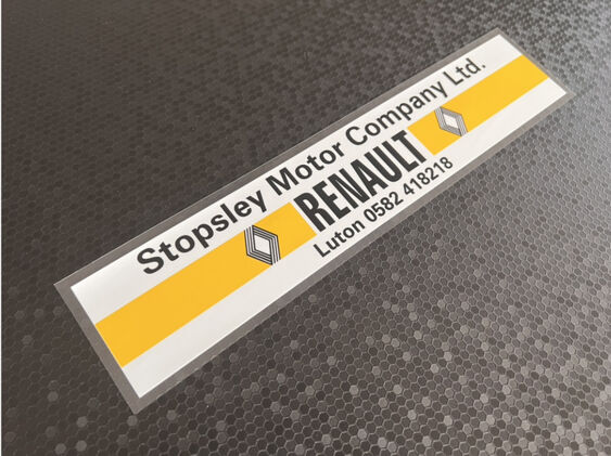 Stopsley Motor Company - Luton - Renault - Dealer Sticker