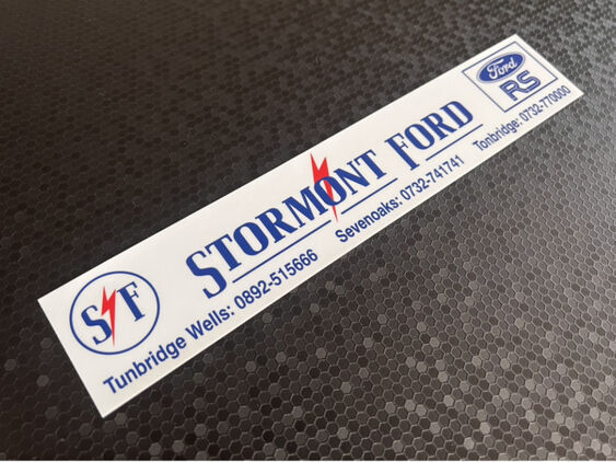 Stormont Ford - Tunbridge Wells - Dealer Sticker