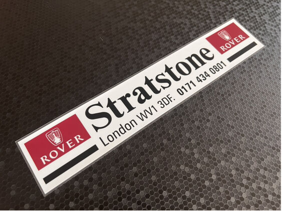 Stratstone - London - Rover - Dealer Sticker