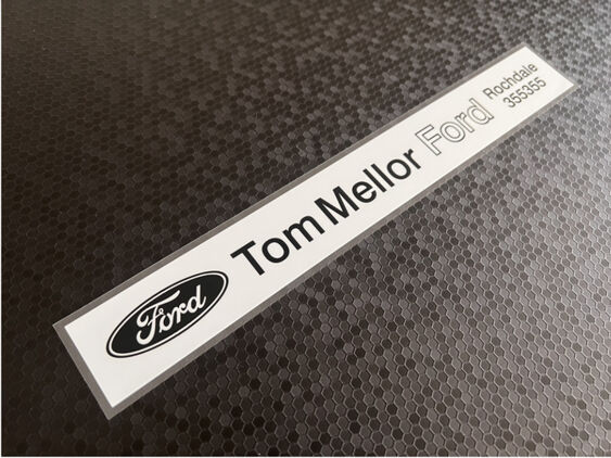 Tom Mellor Ford - Rochdale - Dealer Sticker