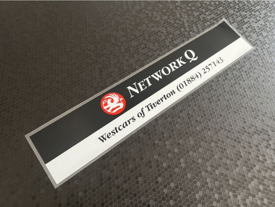 Westcars of Tiverton - Vauxhall - Dealer Sticker