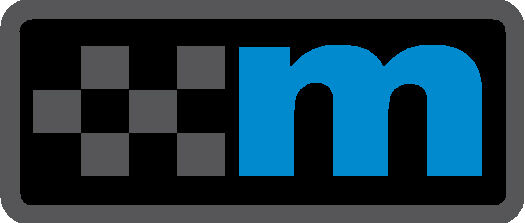 M Logo Gel badge - Grey/Nitrous - Perspex Mounted