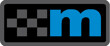 Adrian Clark M Logo Gel Badge GreyNitrous