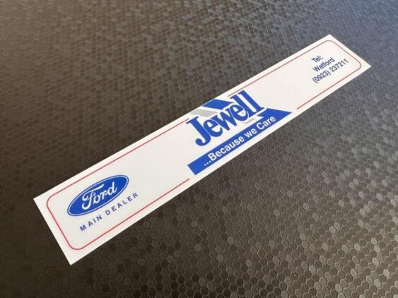 Jewell - Watford - Ford - Dealer Sticker