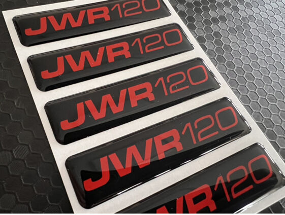 JWR120 Gel Badge - 60x15mm