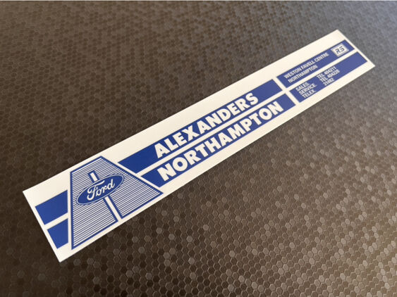 Alexanders of Northampton - Ford - Dealer Sticker