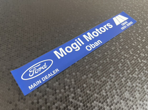 Mogil Motors - Oban - Ford - Dealer Sticker