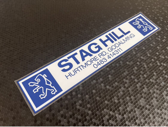 Stag Hill - Godalming - Peugeot - Dealer Sticker