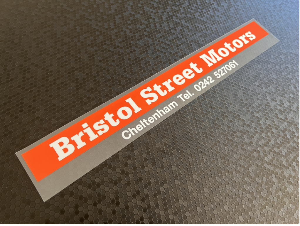 Bristol Street Motors Cheltenham Dealer Sticker